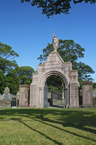 Cemetery Entrance at St. Magnus Cathedral, Kirkwall, Orkney. © J. Lynn Stapleton, 27th July 2013
