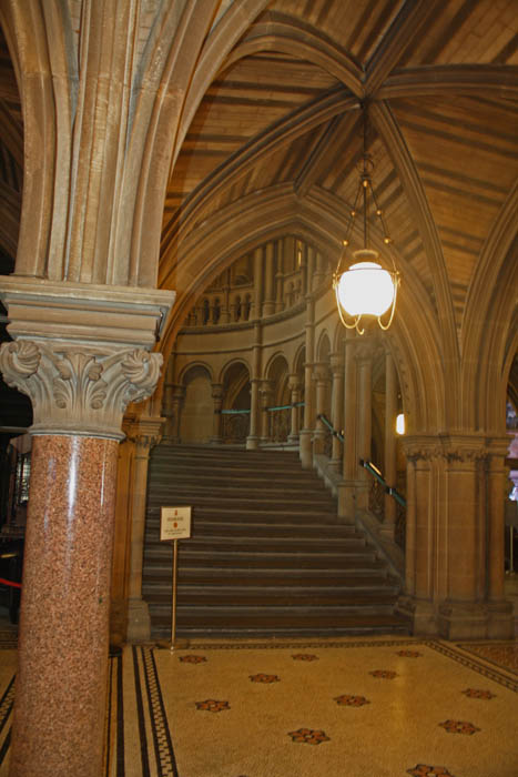 Lobby Staircase, Manchester Town Hall, Manchester, UK. © J. Lynn Stapleton, 24th July 2013