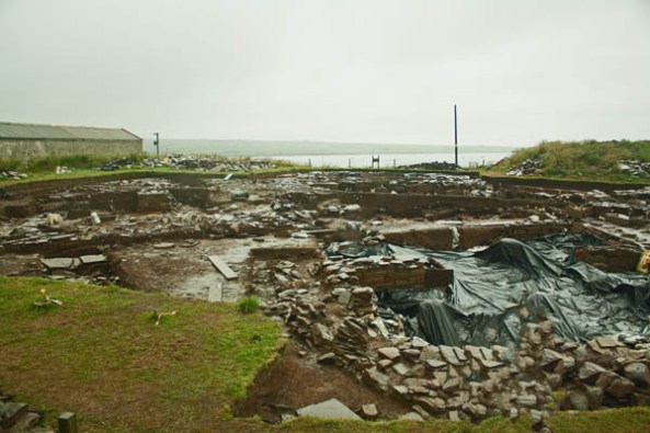 Ness of Brodgar Excavation Site, Orkney mainland. © J. Lynn Stapleton, 28th July 2013