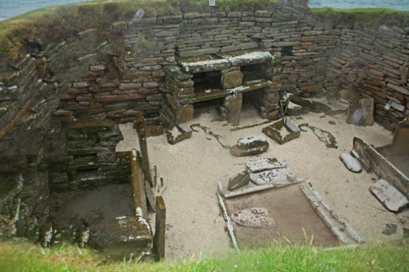 Skara Brae, Orkney mainland. © J. Lynn Stapleton, 28th July 2013