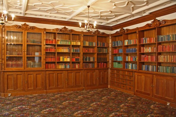 Library, Bletchley Park Mansion, Milton-Keynes, UK. © J. Lynn Stapleton, 6th August 2013