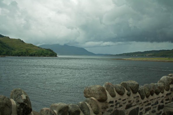 View from Eilean Donan Castle, Dornie, Kyle of Lochalsh, Scotland. © J. Lynn Stapleton, 4th August, 2013