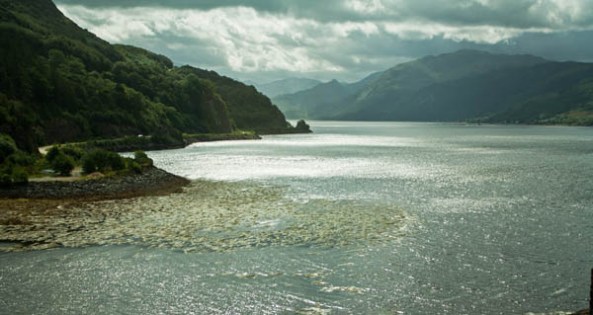 View from Eilean Donan Castle, Dornie, Kyle of Lochalsh, Scotland. © J. Lynn Stapleton, 4th August, 2013