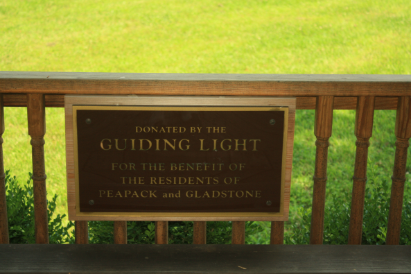Donated GL Gazebo plaque, Peapack, NJ, 6th July 2011. © J. Lynn Stapleton